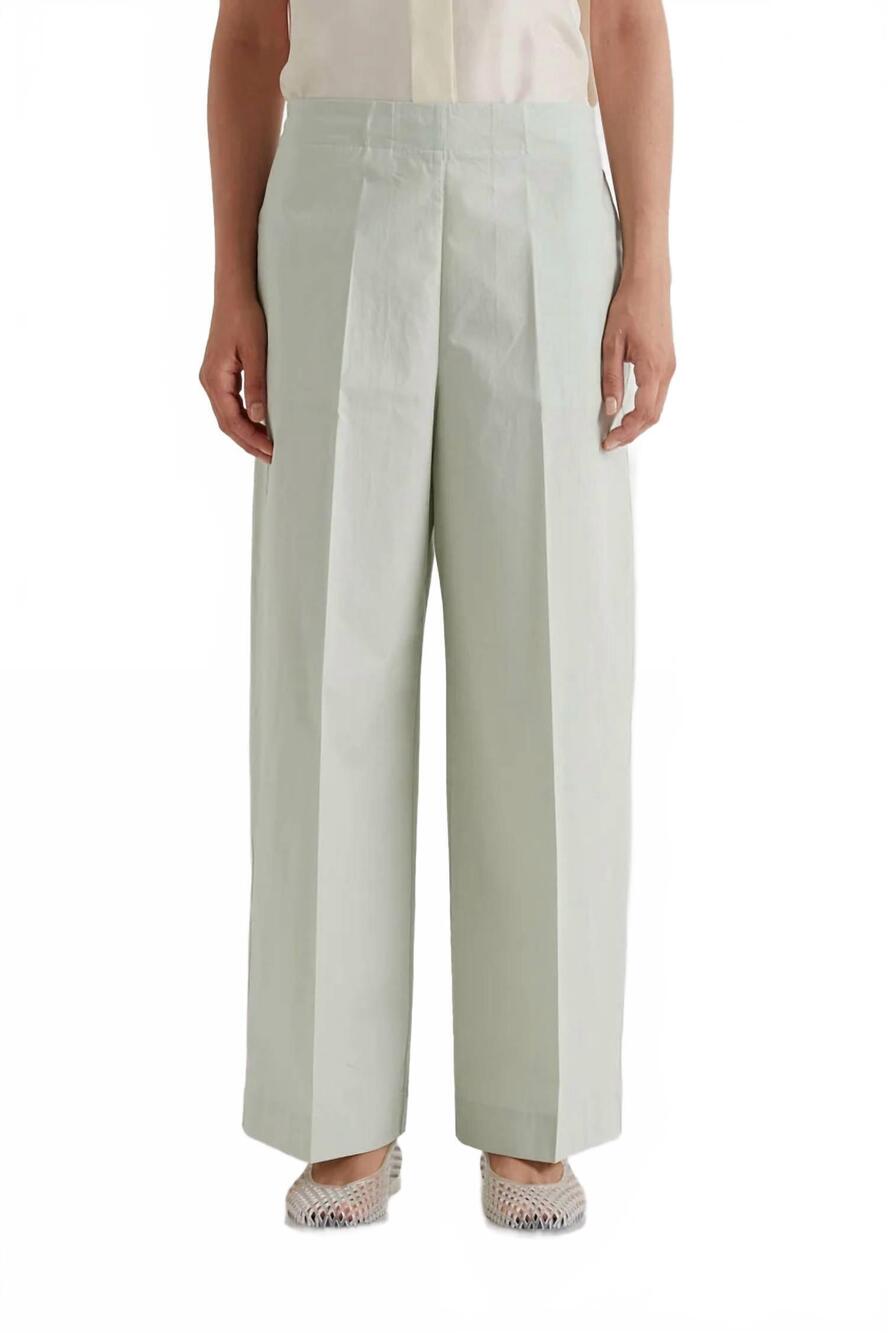 NEW MEIMEIJ straight-leg trousers in mint